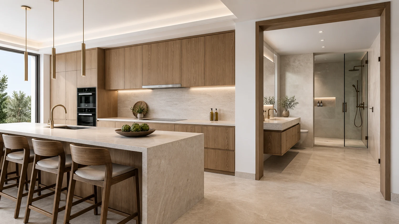 High-end kitchen and bathroom renovation concept in Lebanon